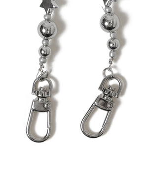 メタルビーズモチーフストラップ