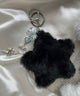 ファースタービーズチャームキーホルダー/ブラック