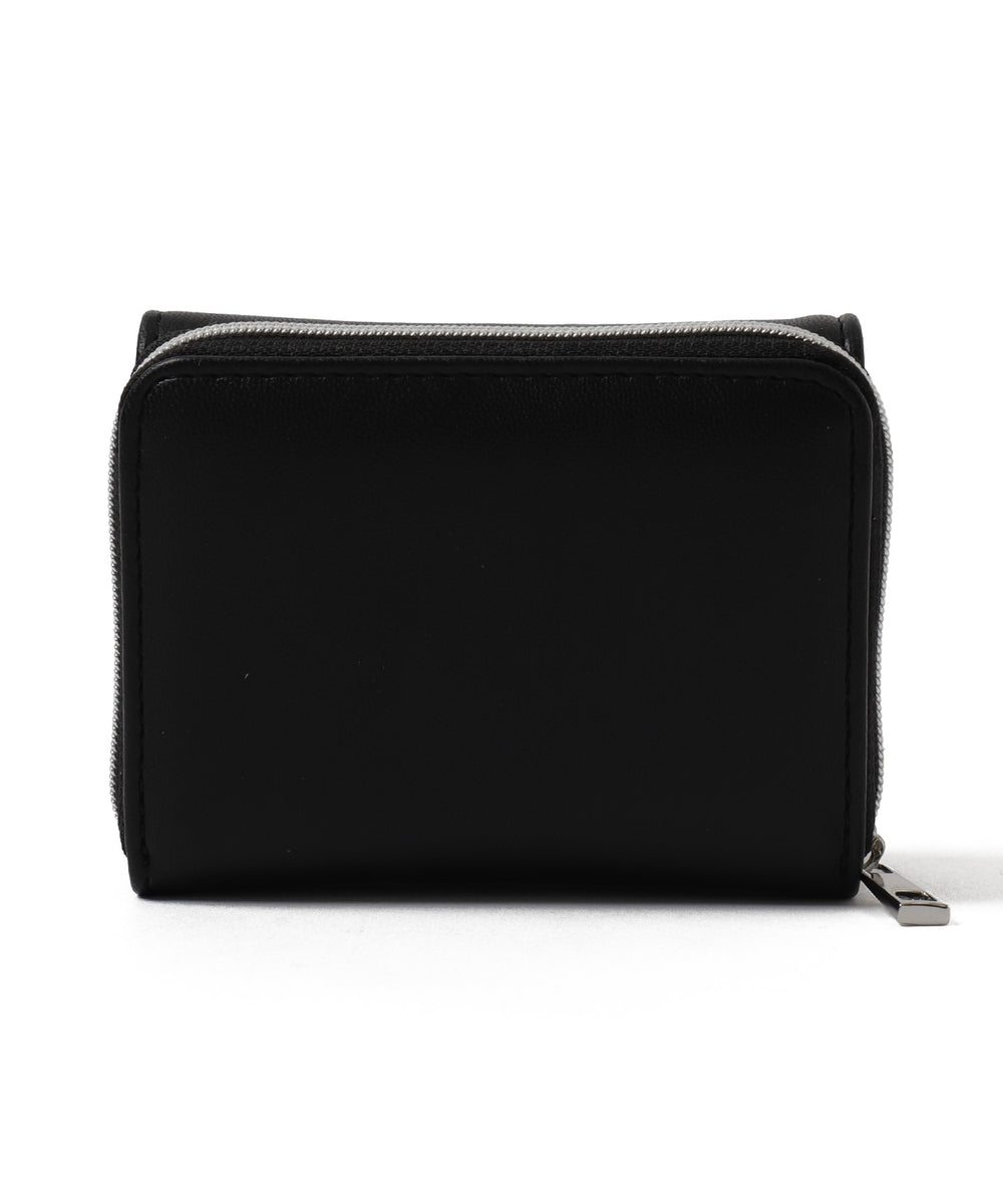 メタルリボンレターフラップウォレット