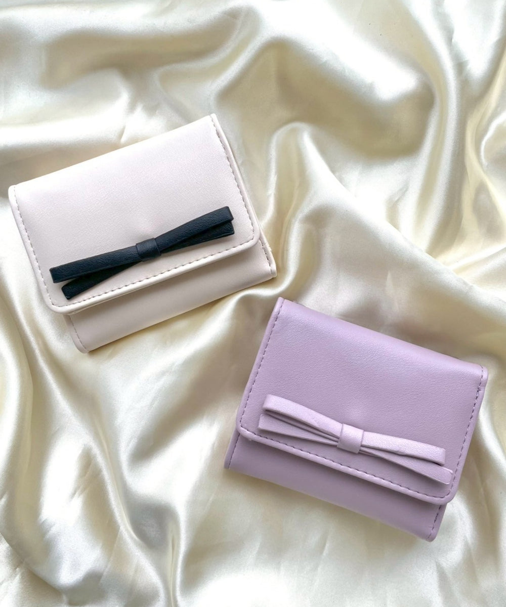 リボンフラップミニウォレット