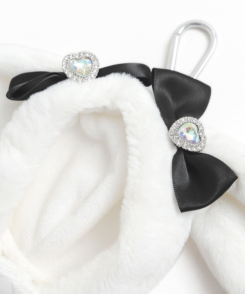 【柄1】ウサギ（ホワイト×ブラック）