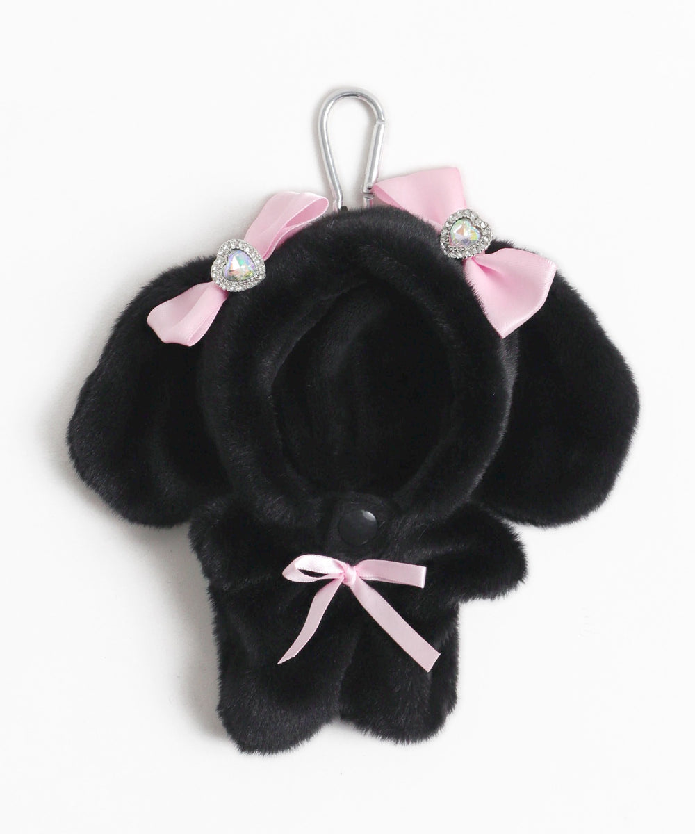 【柄2】ウサギ（ブラック×ピンク）