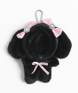 【柄2】ウサギ（ブラック×ピンク）