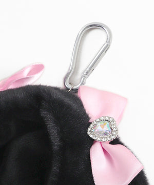 【柄2】ウサギ（ブラック×ピンク）