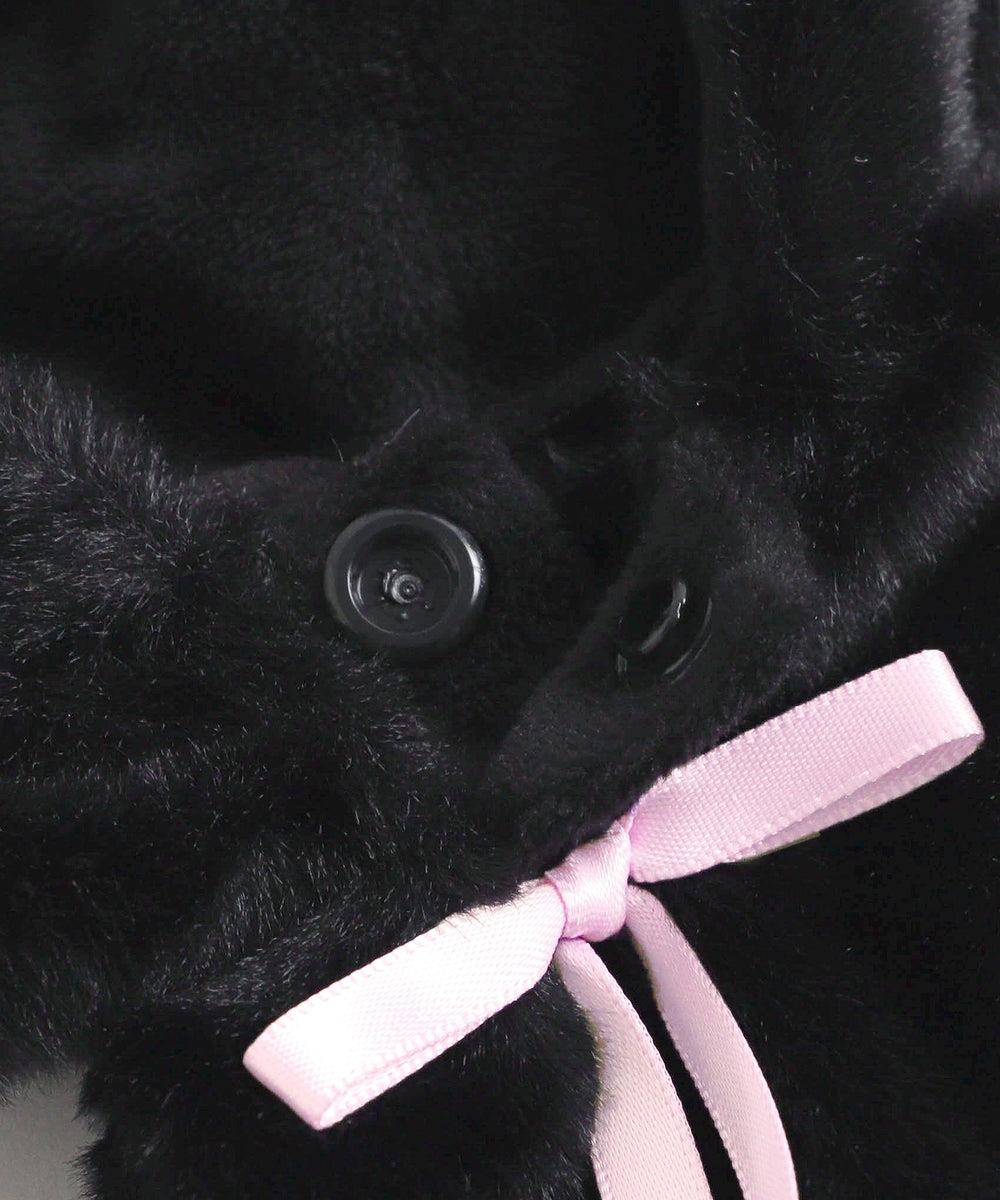 【柄2】ウサギ（ブラック×ピンク）