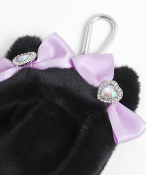 【柄4】ネコ（ブラック×Lパープル）