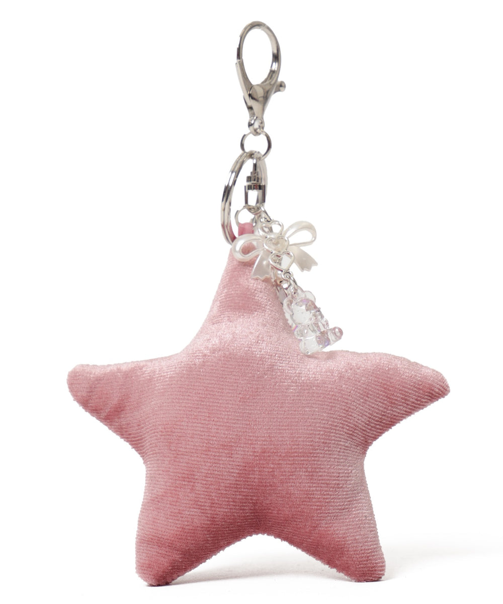 ベロアスターキーホルダー