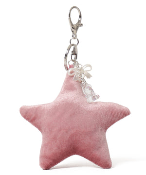 ベロアスターキーホルダー