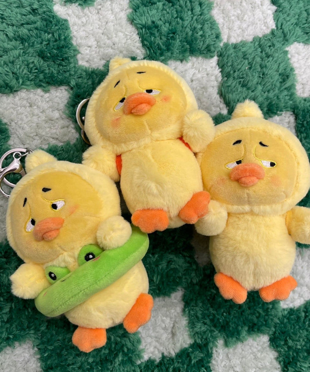 まゆげひよこぬいぐるみキーホルダー