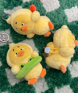 まゆげひよこぬいぐるみキーホルダー