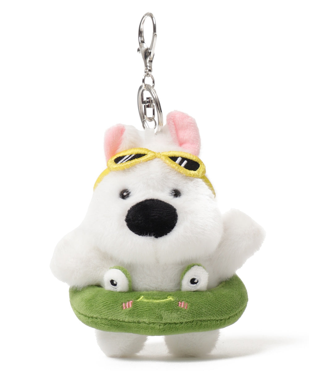 バカンスわんこぬいぐるみキーホルダー