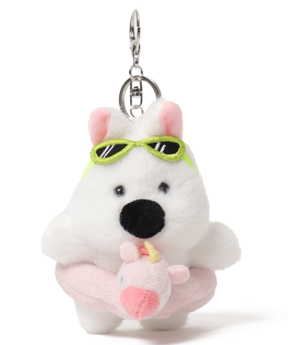 バカンスわんこぬいぐるみキーホルダー