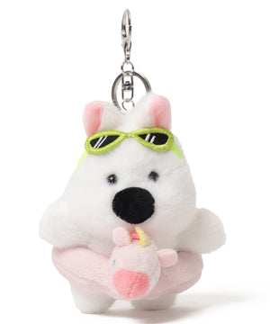 バカンスわんこぬいぐるみキーホルダー