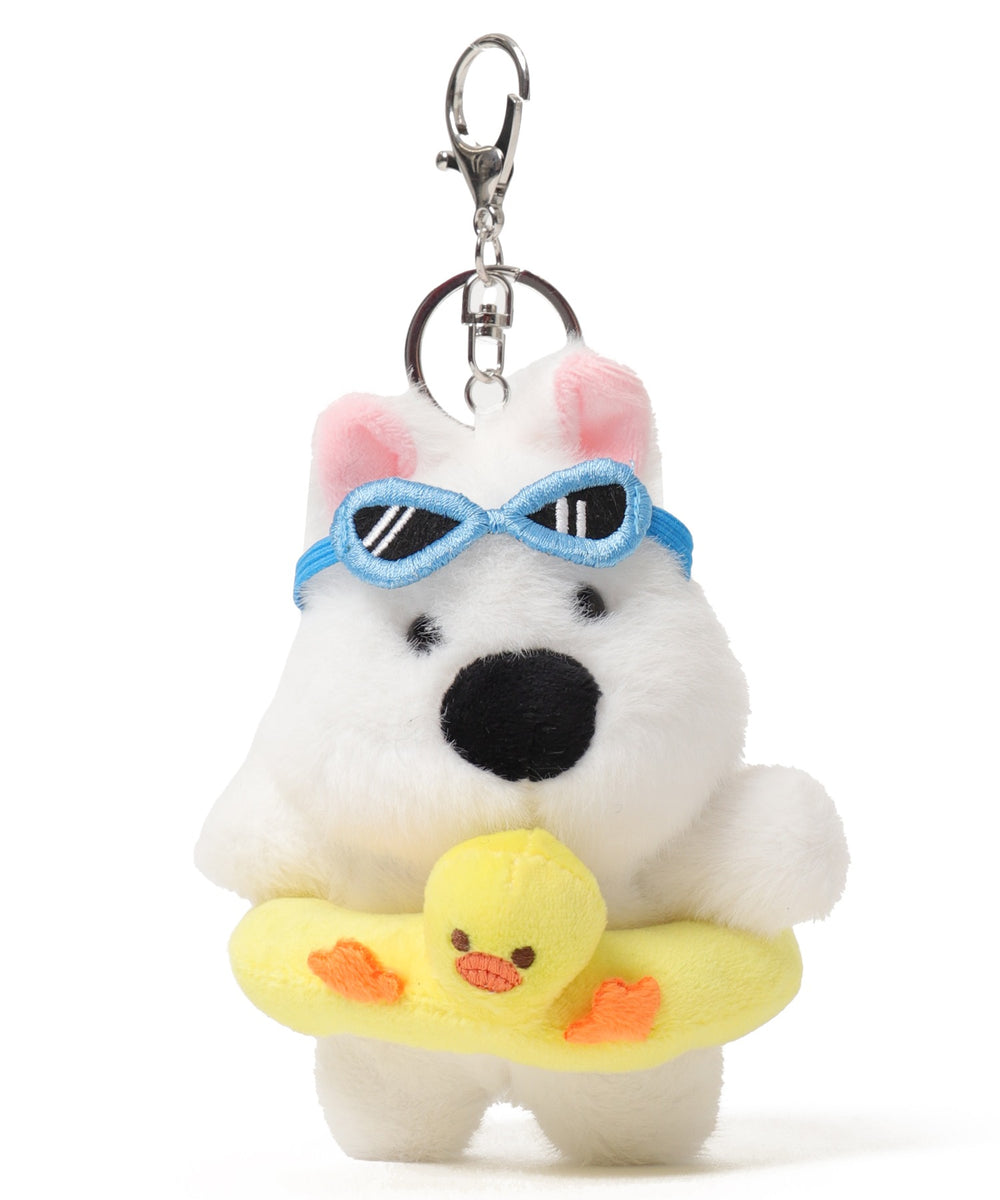 バカンスわんこぬいぐるみキーホルダー