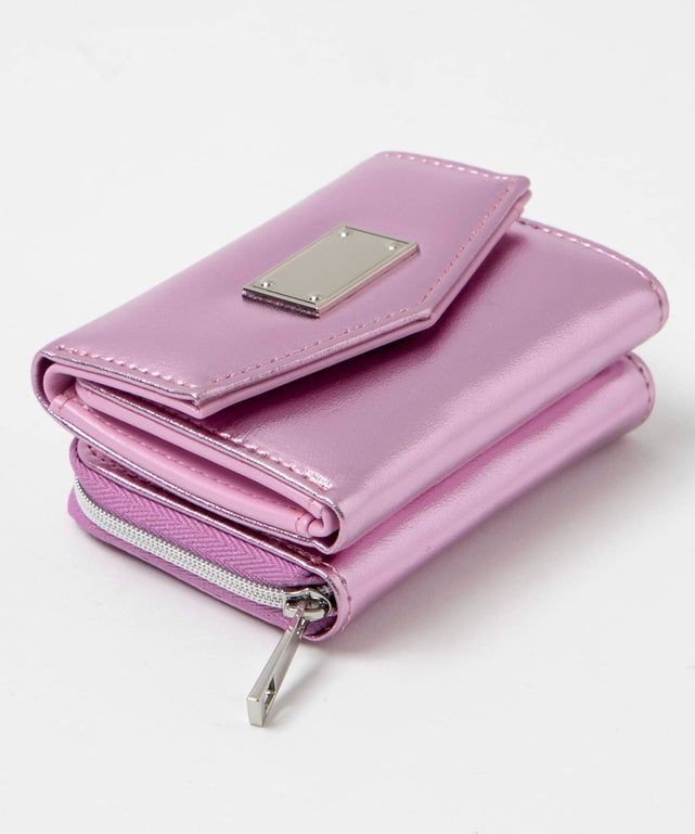 メタリックプレートウォレット