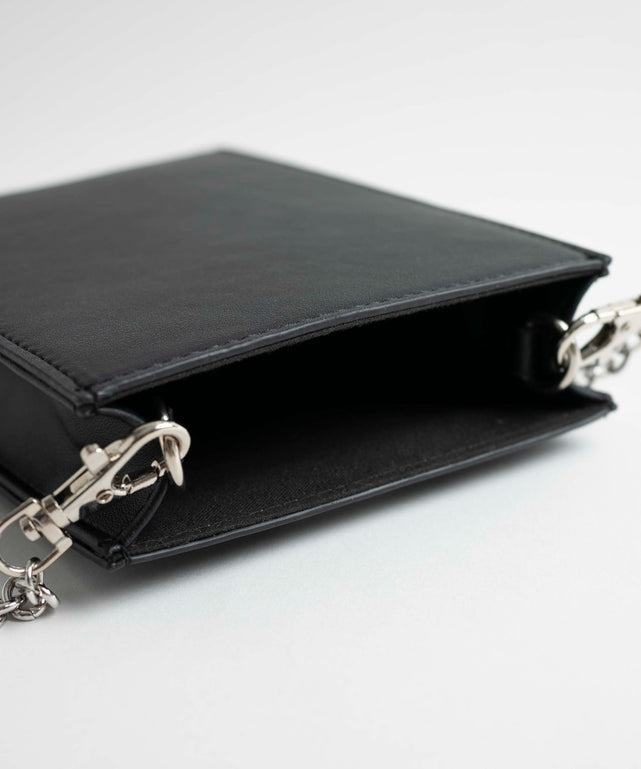 メタルパーツPUスマホショルダーポーチ