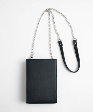 メタルパーツPUスマホショルダーポーチ