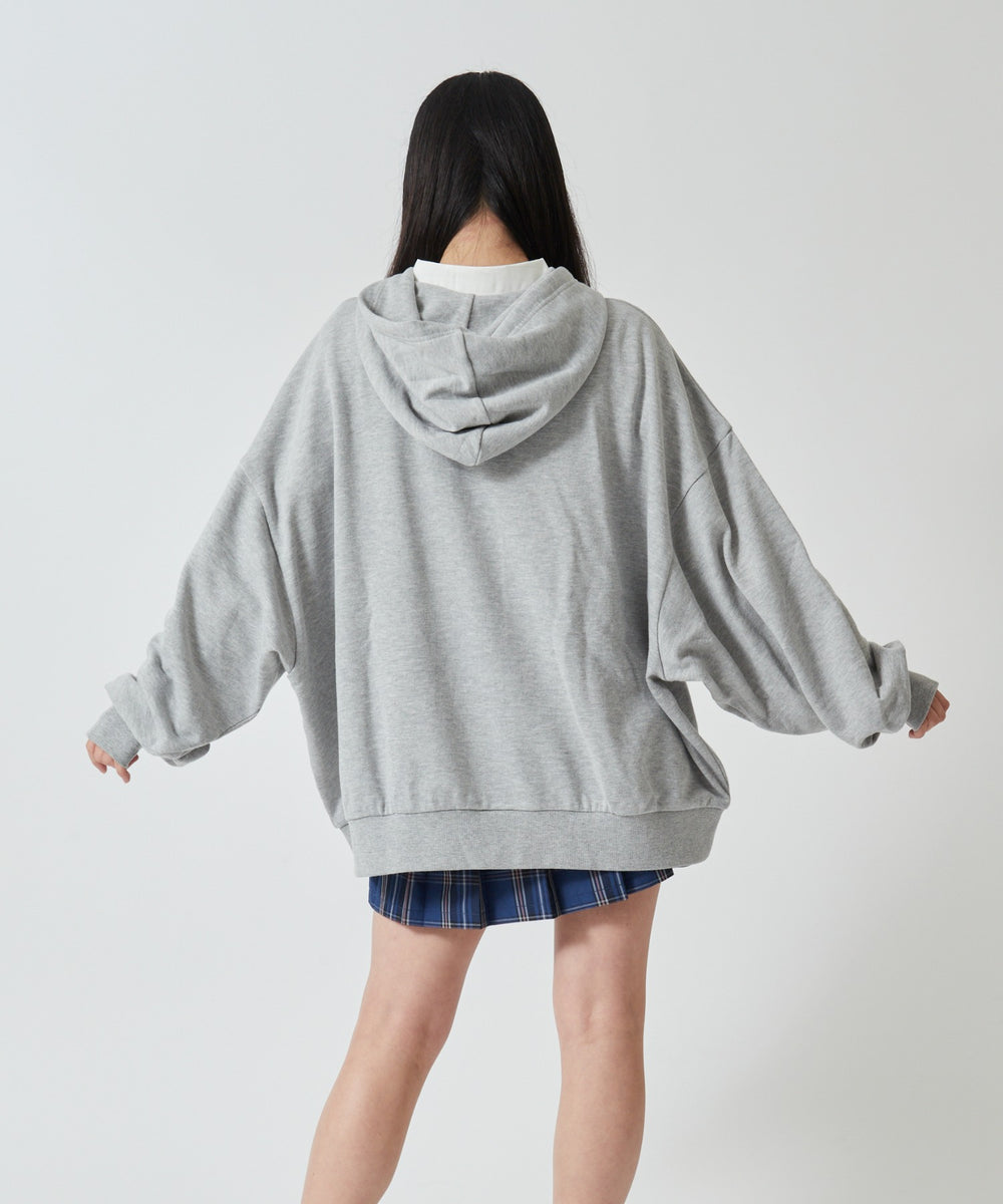 杢グレー モデル:160cm F着用