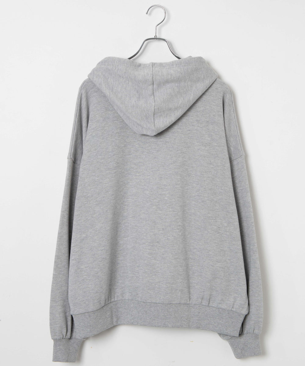 【スクール】ルーズフィットプルパーカー