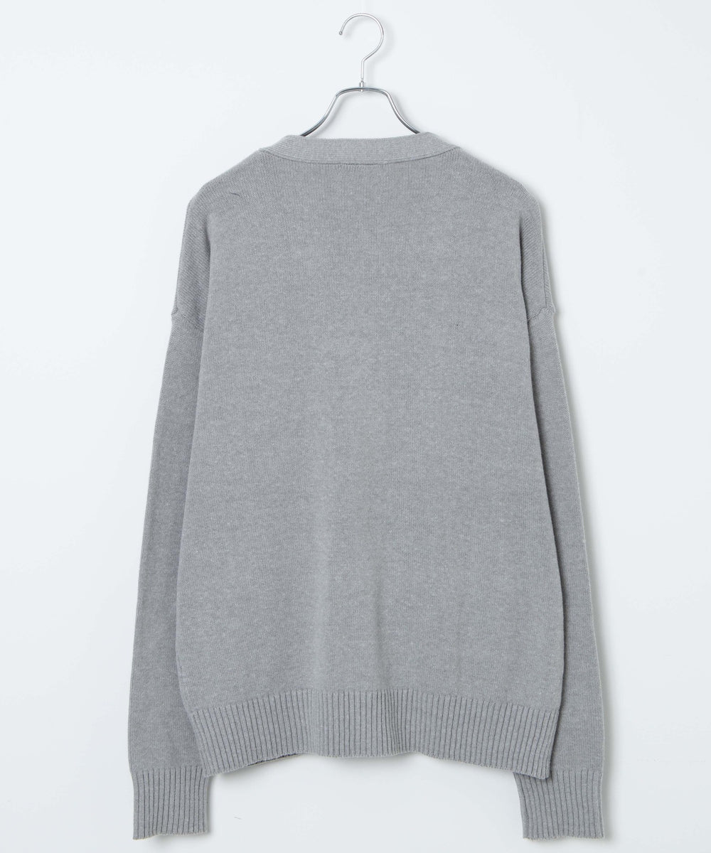 メンズスクールニットカーディガン