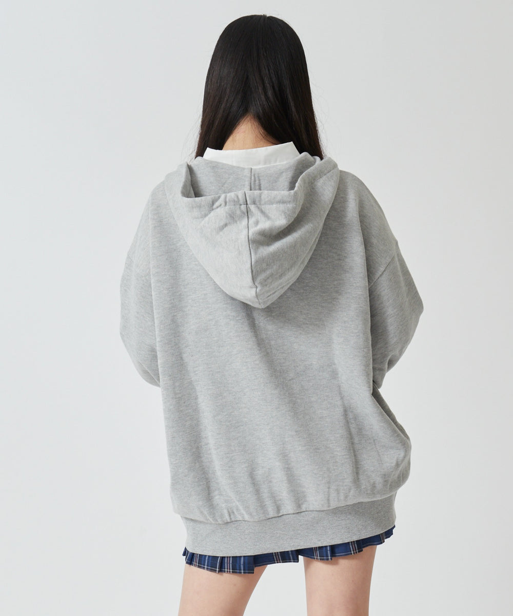 杢グレー モデル:160cm F着用