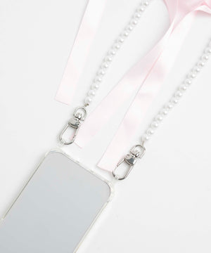 リボンビーズストラップ