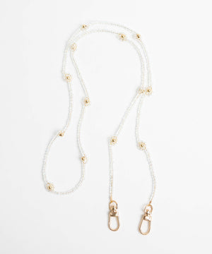 フラワービーズストラップ