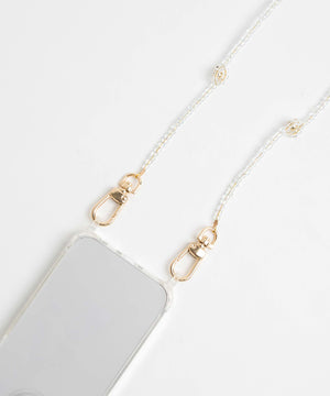 フラワービーズストラップ