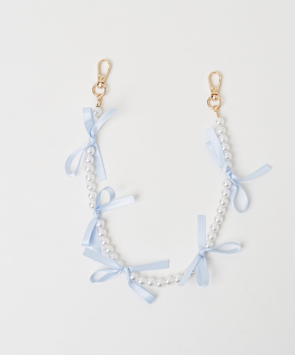 リボンパールハンドストラップ