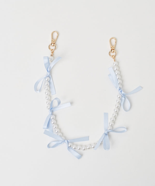 リボンパールハンドストラップ