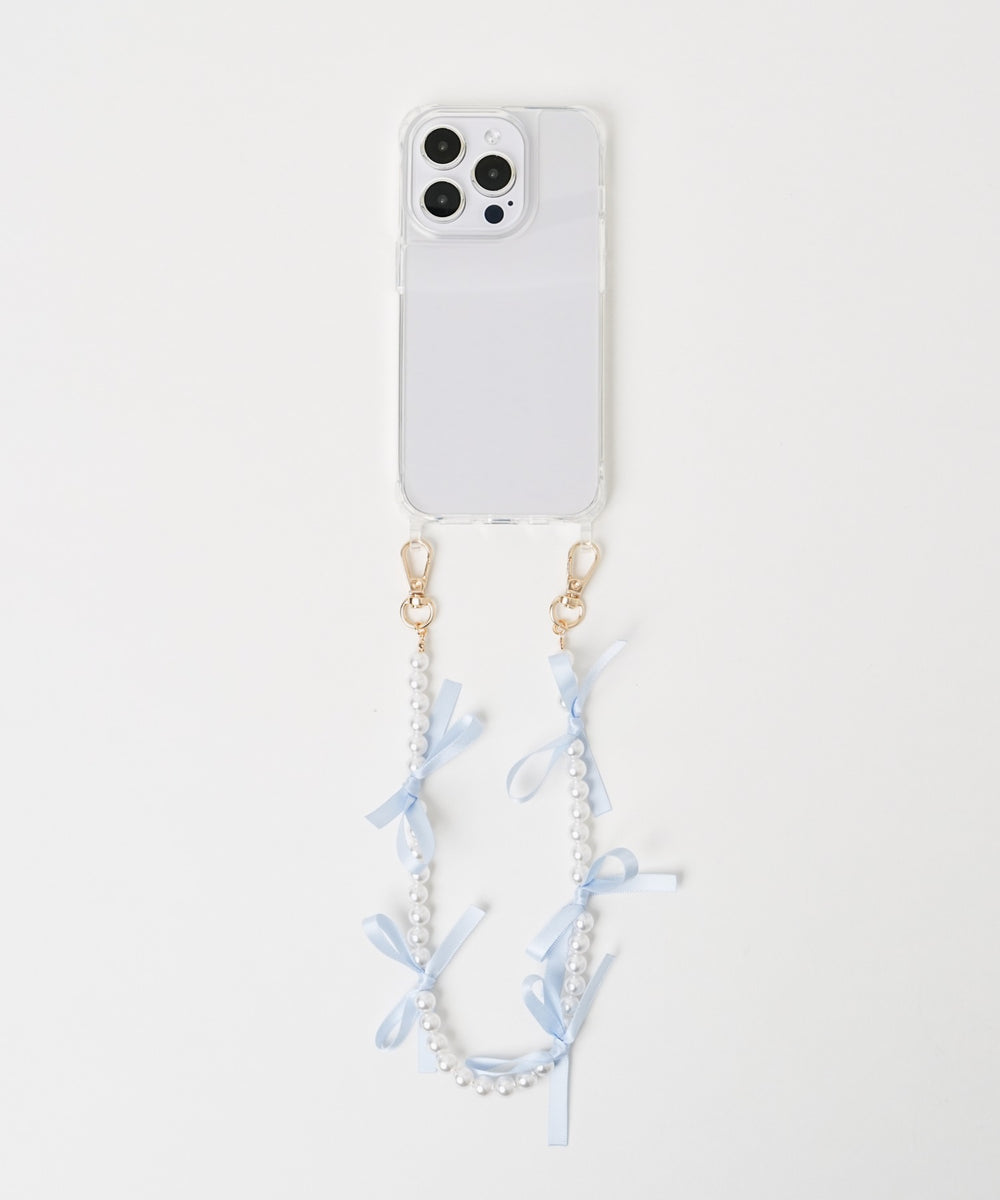 リボンパールハンドストラップ