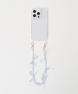 リボンパールハンドストラップ