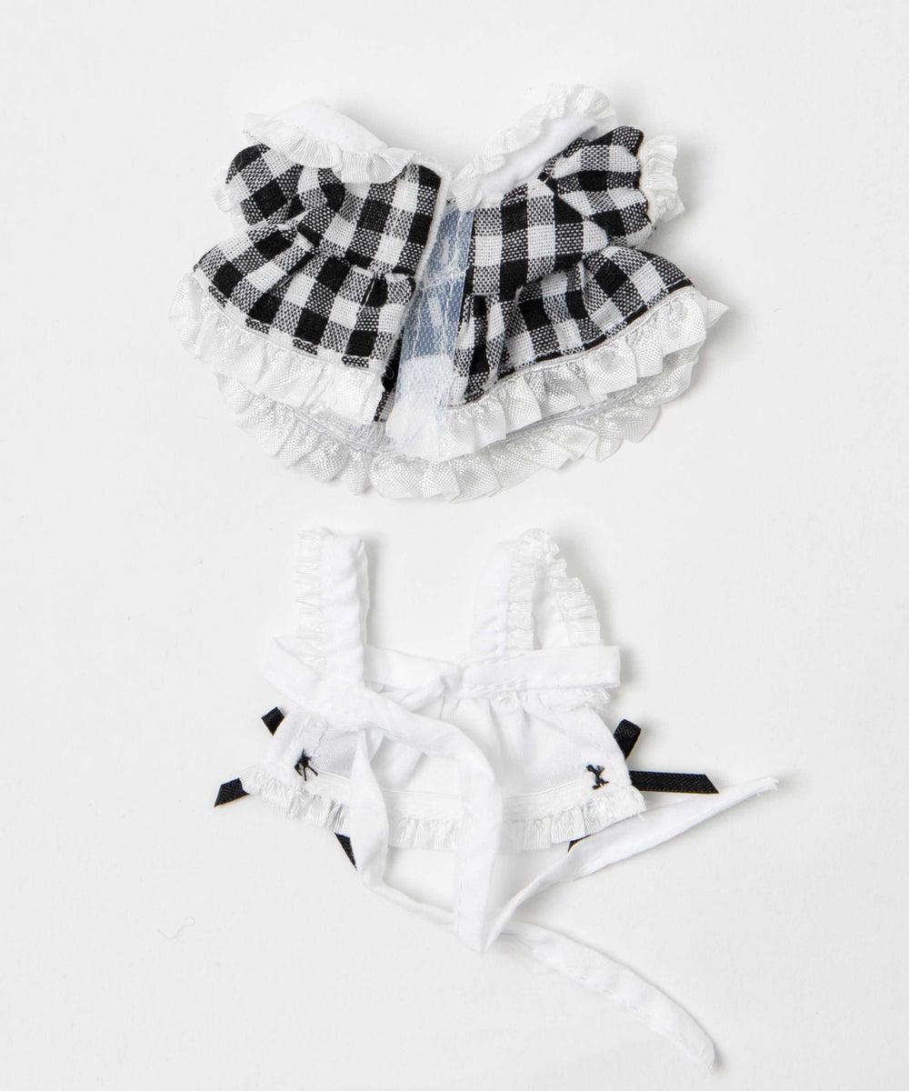 ギンガムチェックぬいメイドセット10cm