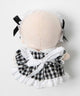 ギンガムチェックぬいメイドセット20cm