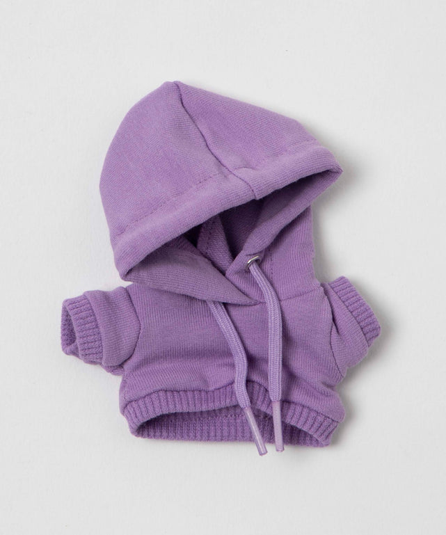 ぬい無地パーカー10cm/パープル