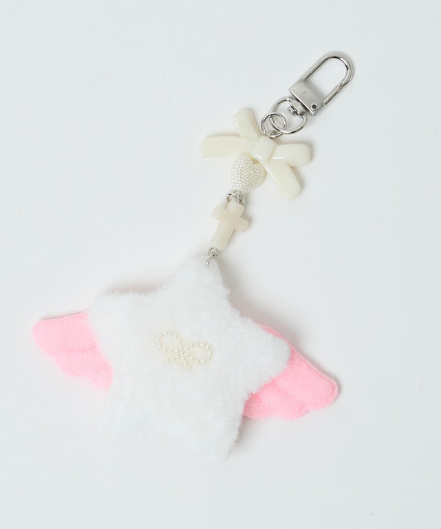ふわふわウィングストラップキーホルダー