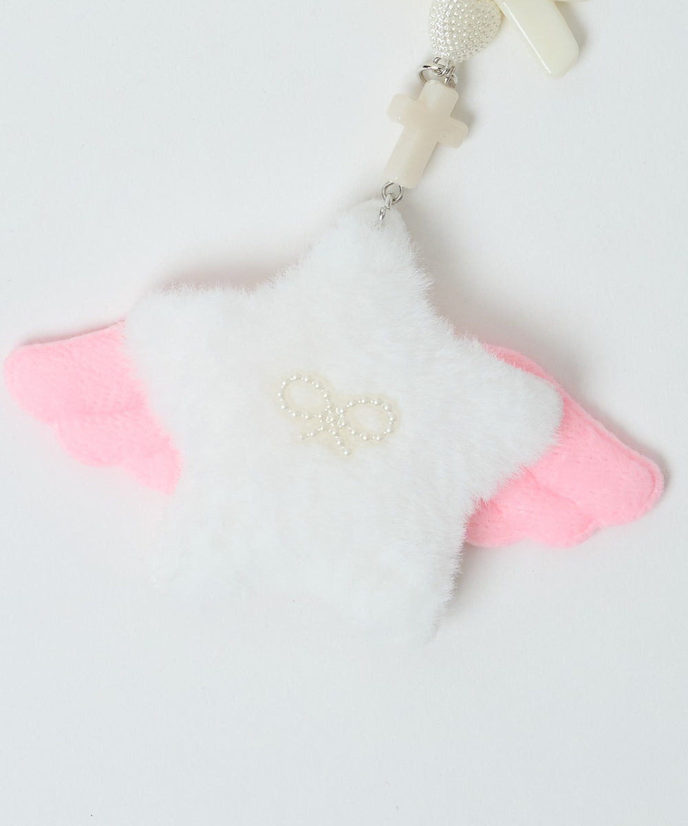 ふわふわウィングストラップキーホルダー