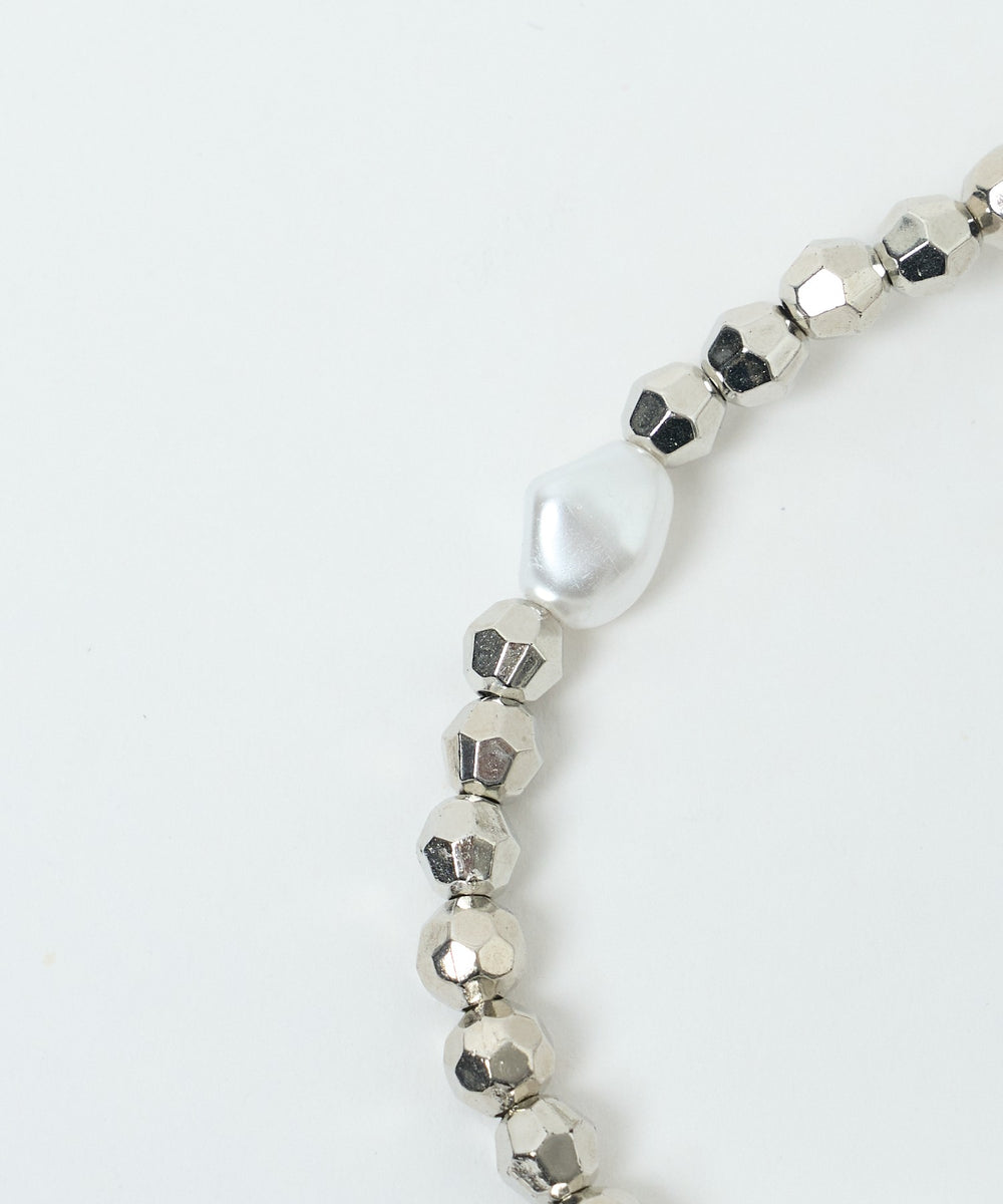 ハートビジューストラップキーホルダー