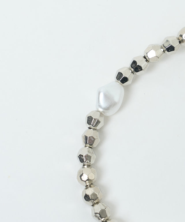 ハートビジューストラップキーホルダー