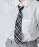 チェックスクールネクタイ/ブラックチェック２