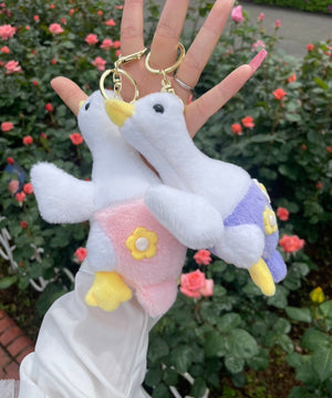 おはなあひるぬいぐるみキーホルダー