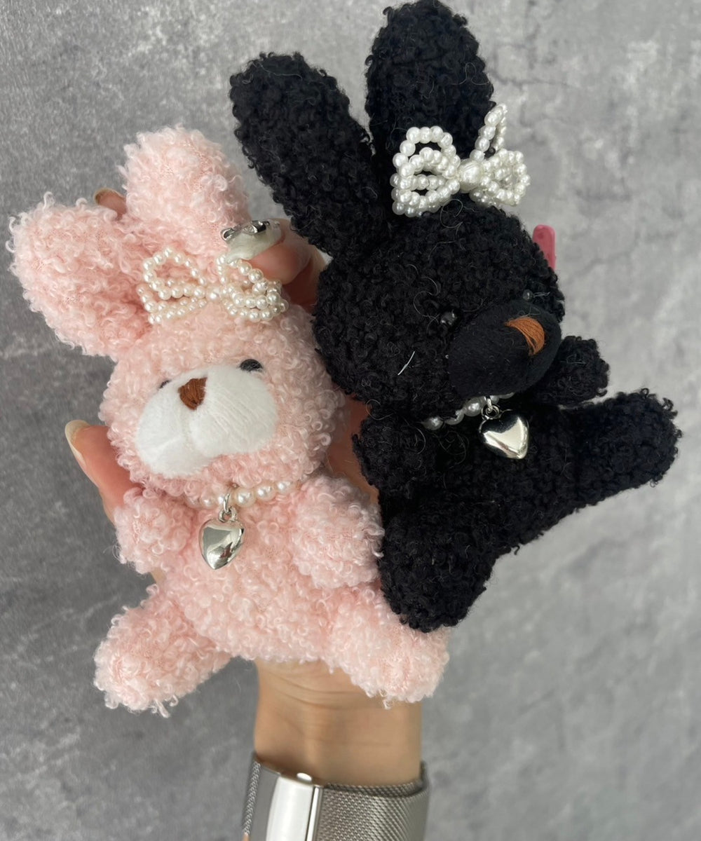 もこもこファンシーうさぎぬいぐるみキーホルダー