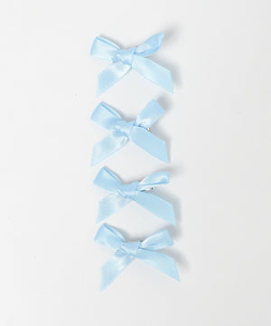 カラフルプチリボンヘアクリップ4P