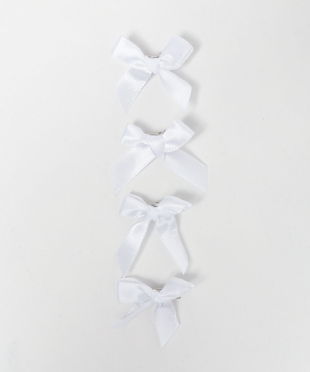 カラフルプチリボンヘアクリップ4P