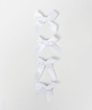 カラフルプチリボンヘアクリップ4P