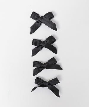 カラフルプチリボンヘアクリップ4P