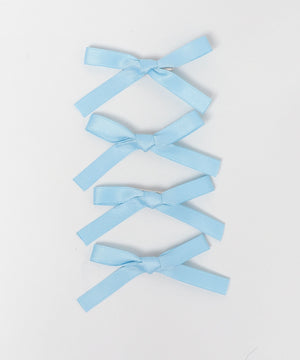 カラフルリボンヘアクリップ4P