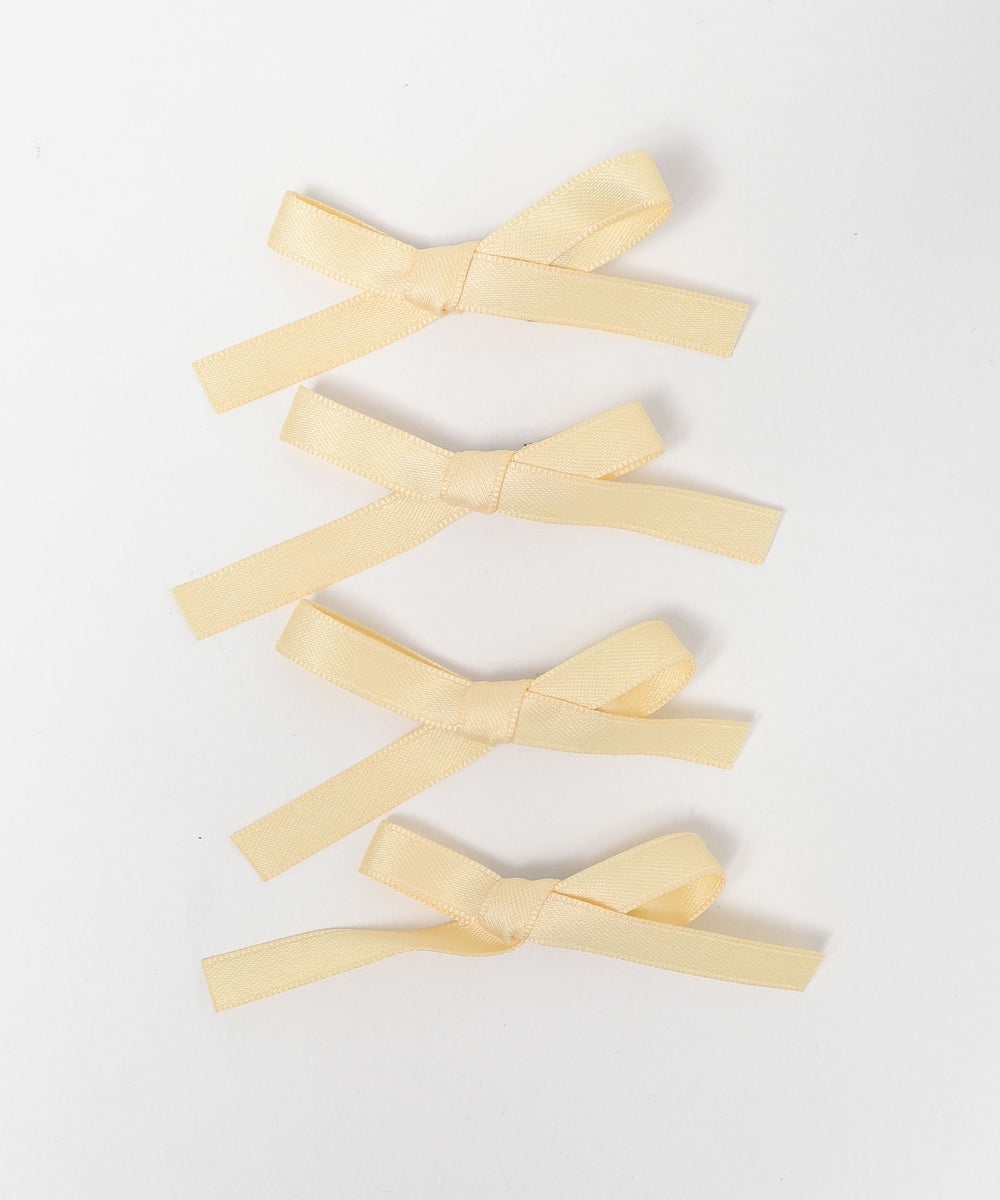 カラフルリボンヘアクリップ4P