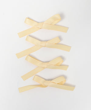 カラフルリボンヘアクリップ4P