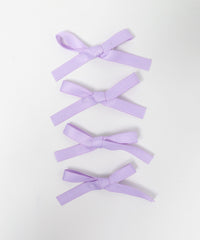 カラフルリボンヘアクリップ4P